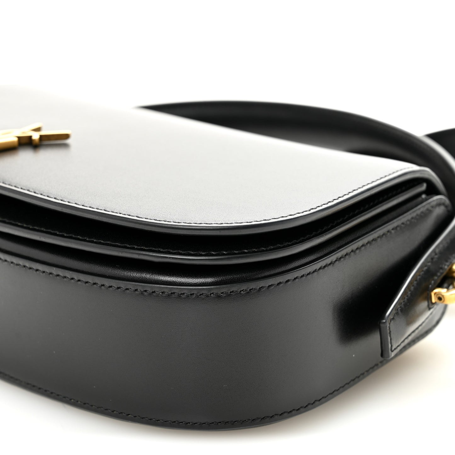 Box Calfskin Voltaire Top Handle Crossbody Bag Black