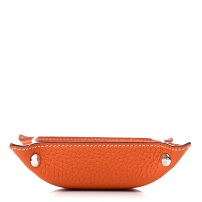 Hermes Taurillon Clemence Mises et Relances Change Tray Potiron 9 of 10