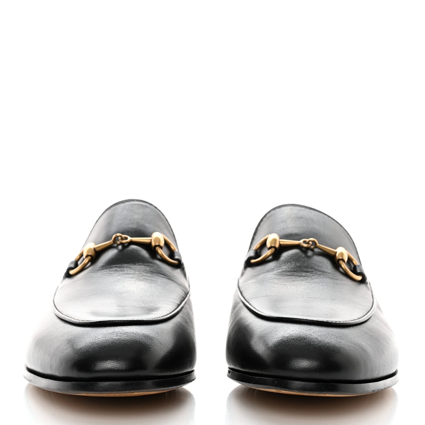 Lambskin Womens Brixton Horsebit Loafers 37 Black