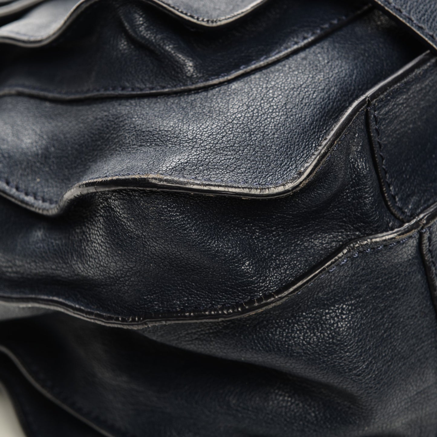 Lambskin PS1 Extra Large Satchel Indigo