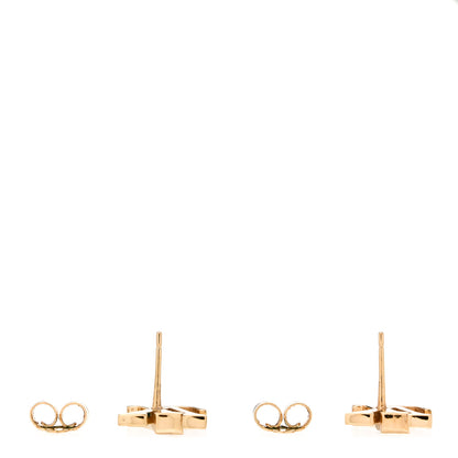 Louis Vuitton Metal Enamel LV Iconic Earrings Gold Pink 3 of 5