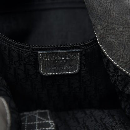 Christian Dior Goatskin Cannage Medium Lady Dior Hobo Gray 6 of 10