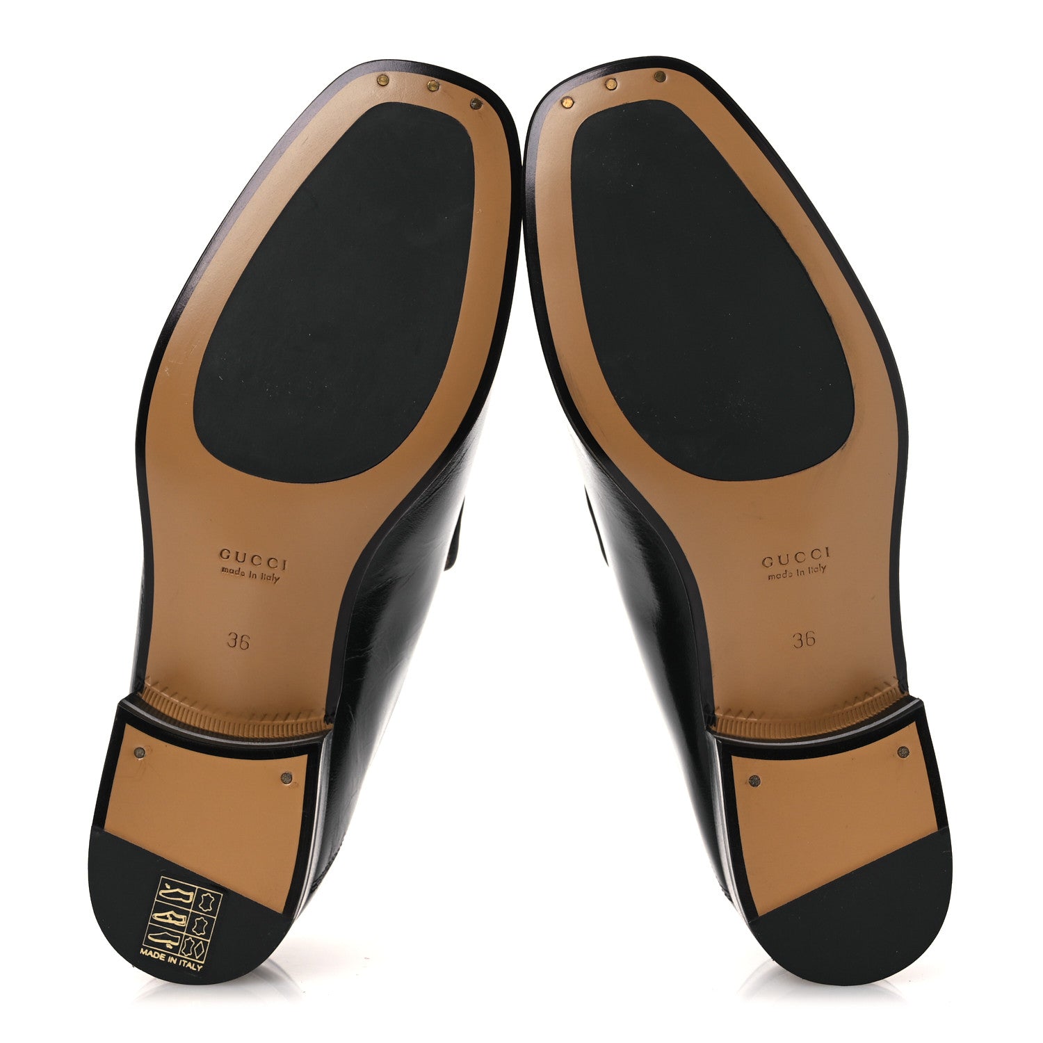 Gucci Goatskin Womens Horsebit Mid-Heel Loafers 36 Black 7 of 11