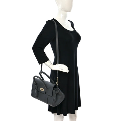 Mulberry Classic Grain Small Bayswater Satchel Mole Grey 2 of 8