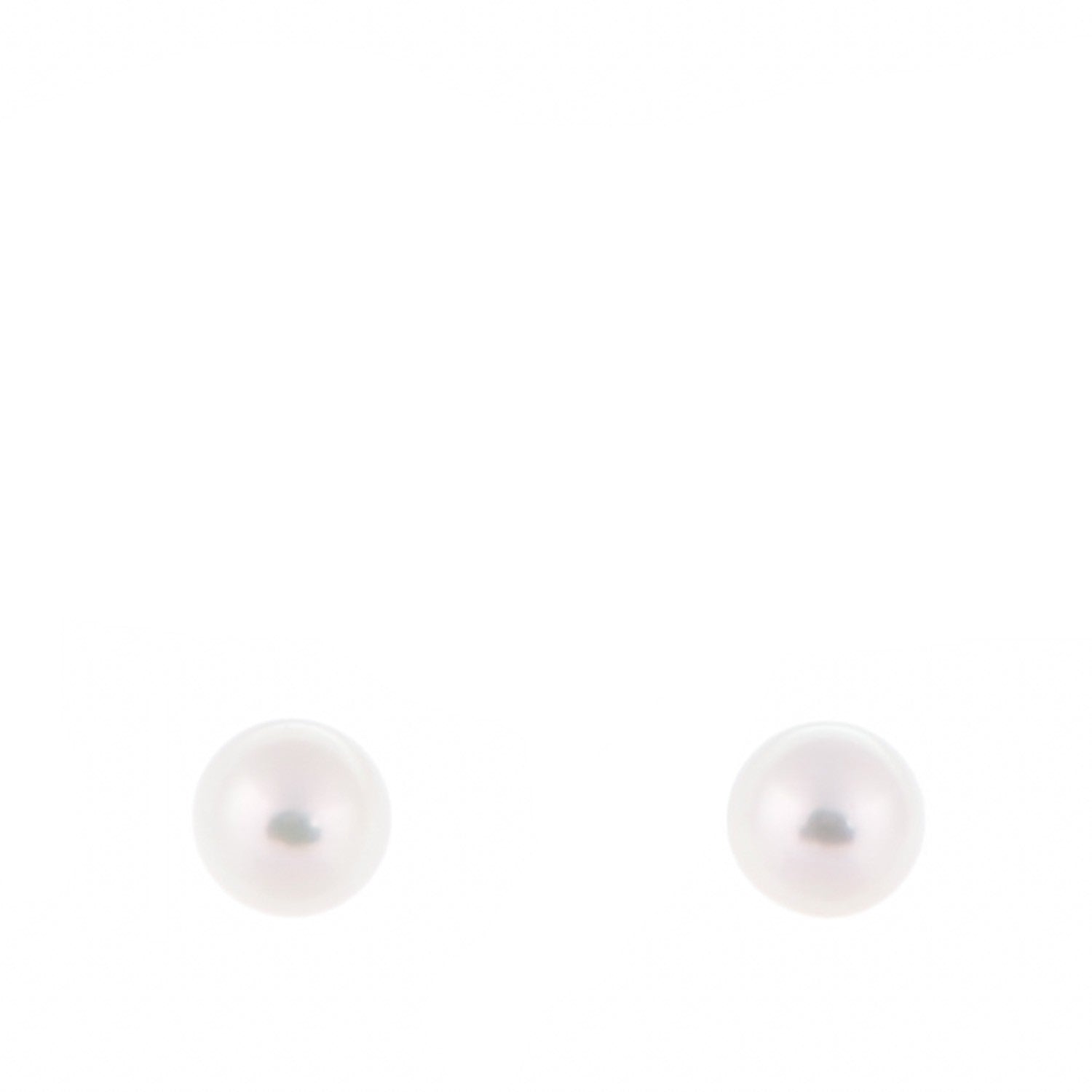 Tiffany 18K Yellow Gold 8mm Pearl Stud Earrings 1 of 5