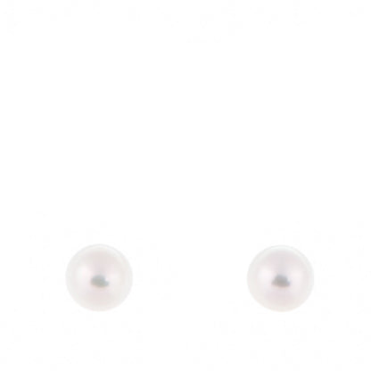 Tiffany 18K Yellow Gold 8mm Pearl Stud Earrings 1 of 5