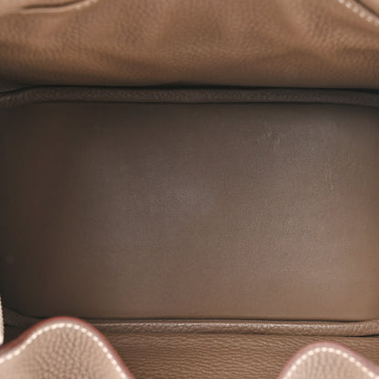 Hermes Taurillon Clemence Lindy 26 Etoupe 5 of 13