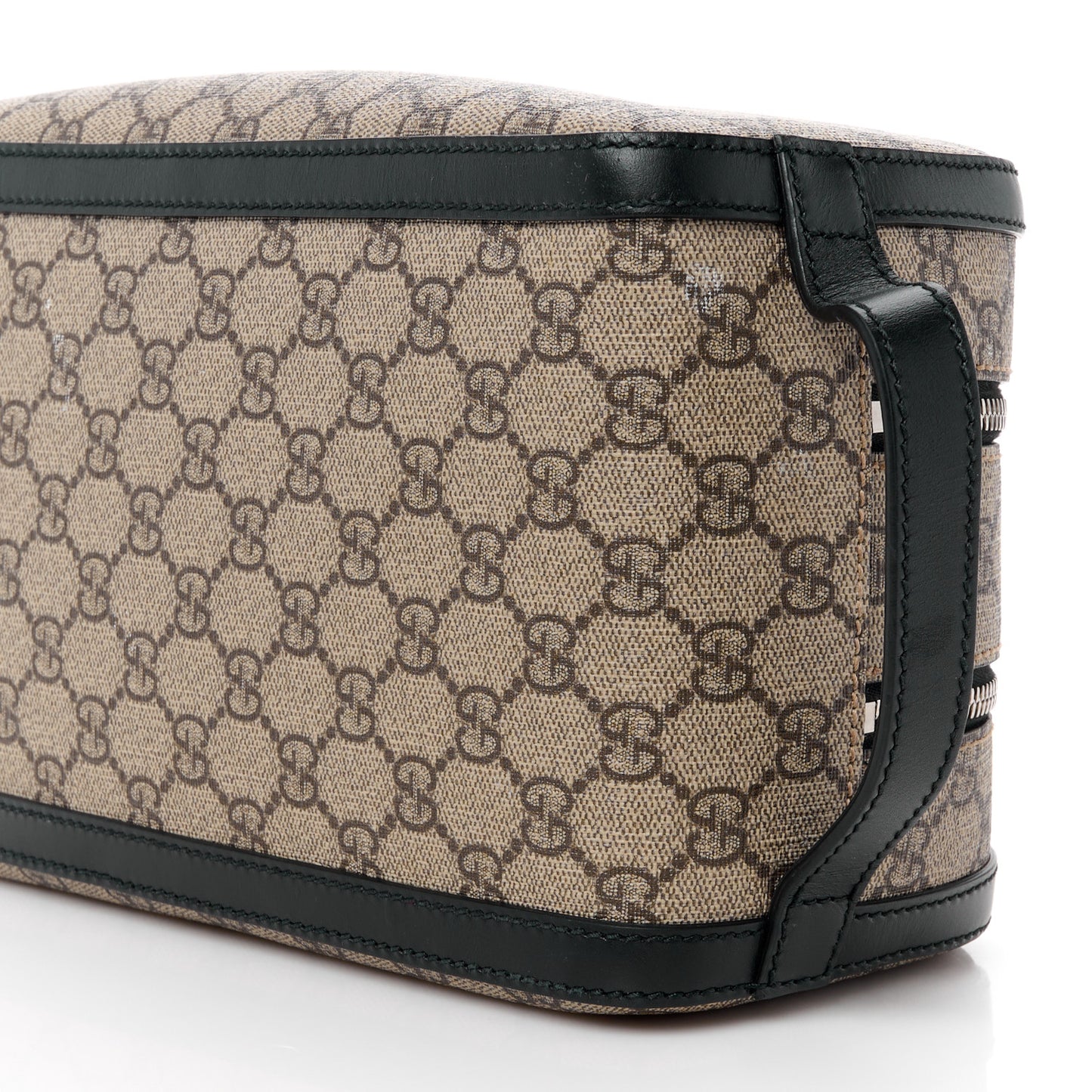 GG Supreme Monogram Toiletry Case Black