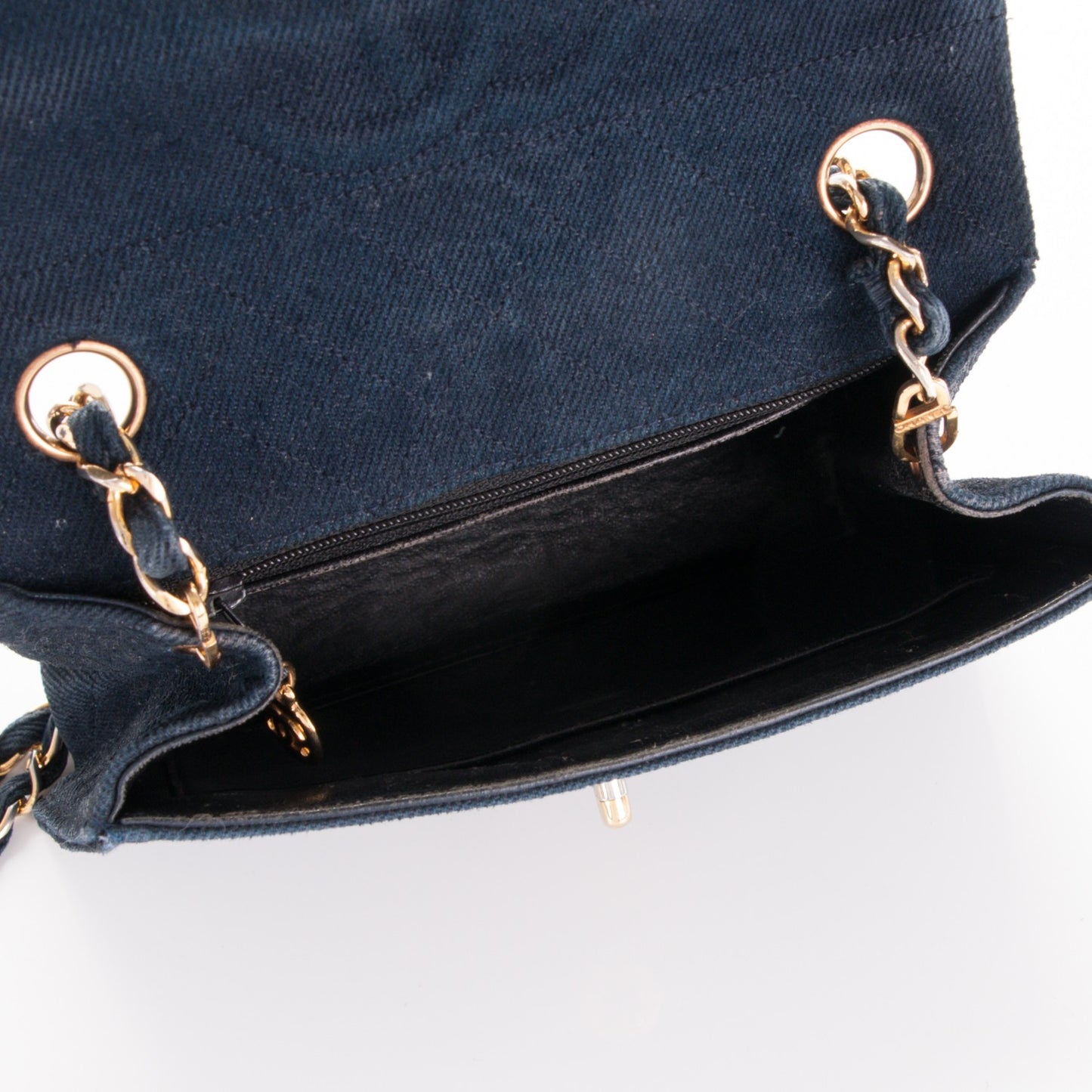 Denim Small Single Flap Blue
