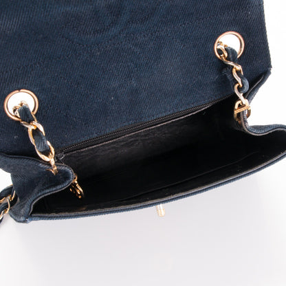 Chanel Denim Small Single Flap Blue 5 of 6