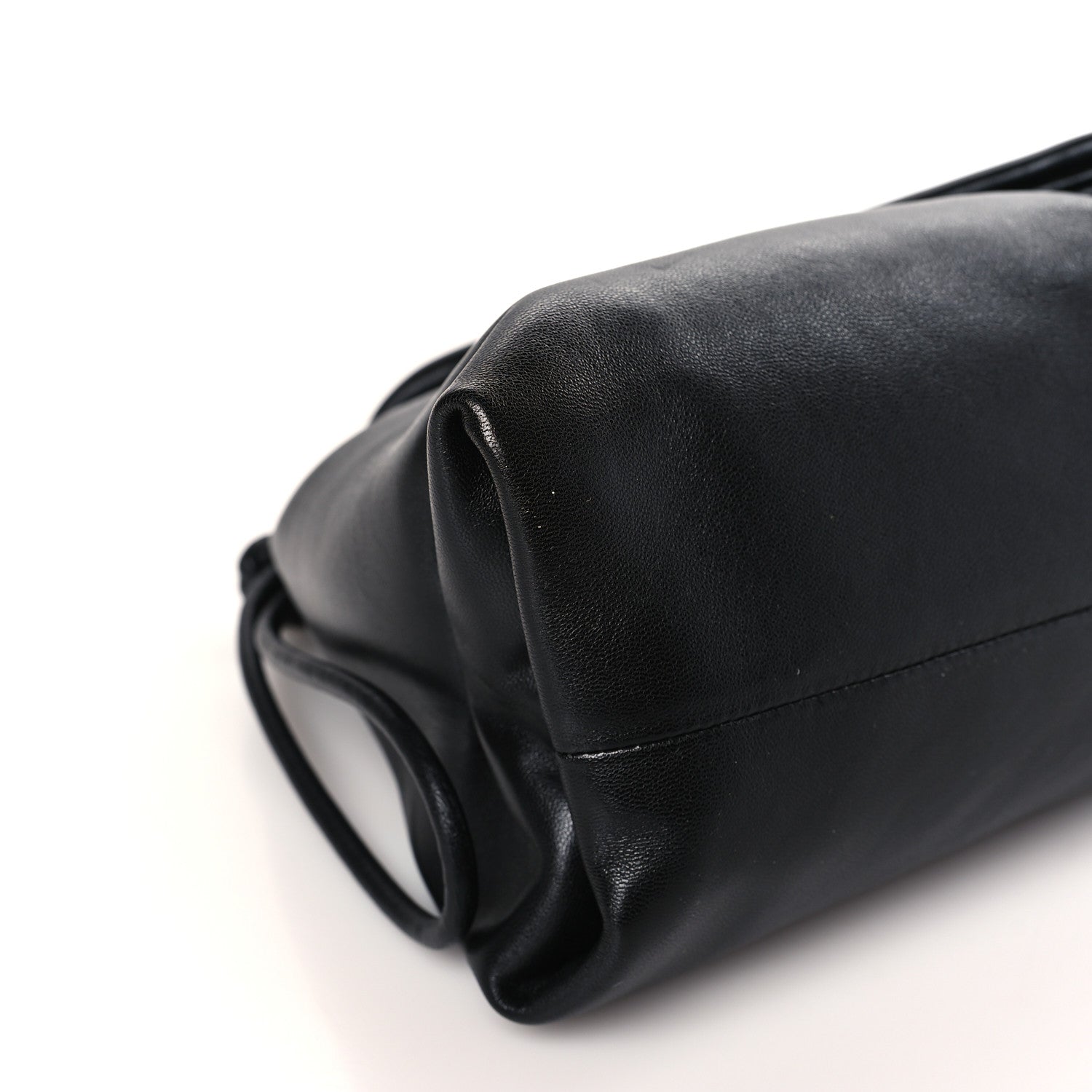Bottega Veneta Lambskin BV Trine Clutch Black 7 of 8