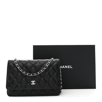 Chanel Caviar Quilted Wallet on Chain WOC Black 12 of 12