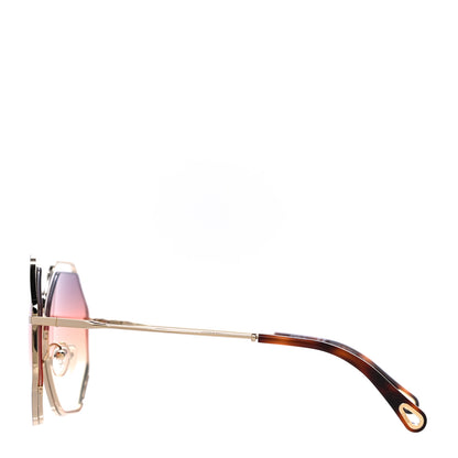 Chloe Octagonal Sunglasses CE132S Gold 2 of 7