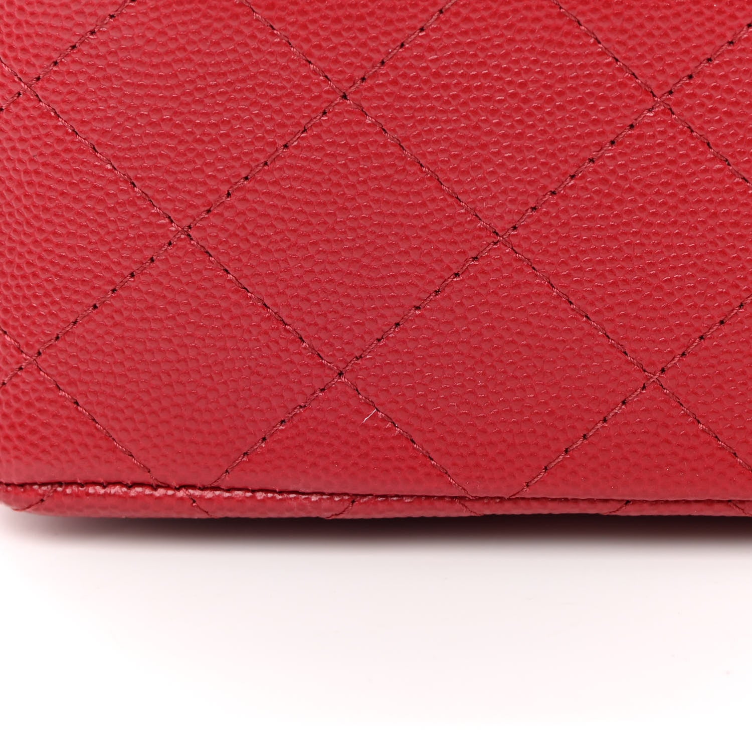 Chanel Caviar Quilted Mini Rectangular Flap Red 11 of 12