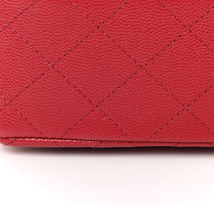Chanel Caviar Quilted Mini Rectangular Flap Red 11 of 12
