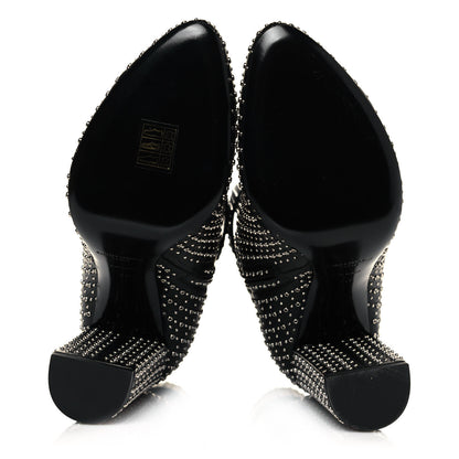 Saint Laurent Nappa Studded Joplin Buckle Booties 40 Black 5 of 7