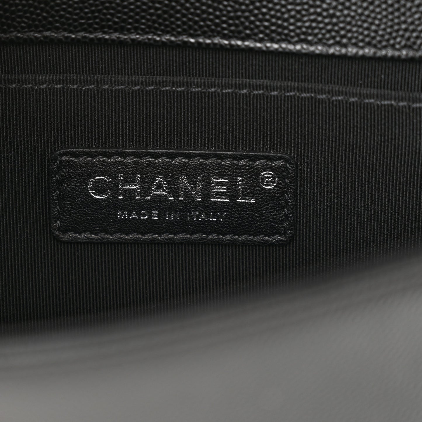 Caviar Quilted Small Boy Flap Black