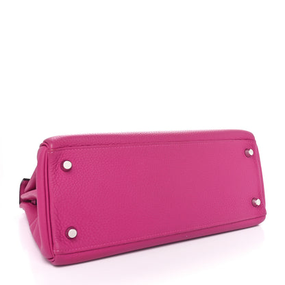 Hermes Togo Kelly Retourne 28 Rose Pourpre 4 of 10