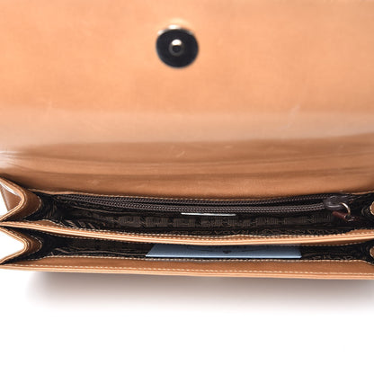 Prada Capretto Tartan Patchwork Shoulder Bag Cammello 5 of 12