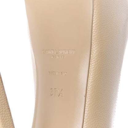 Saint Laurent Vernigolf Tribute Two 105 Platform Pumps 37.5 Nude Powder 9 of 10