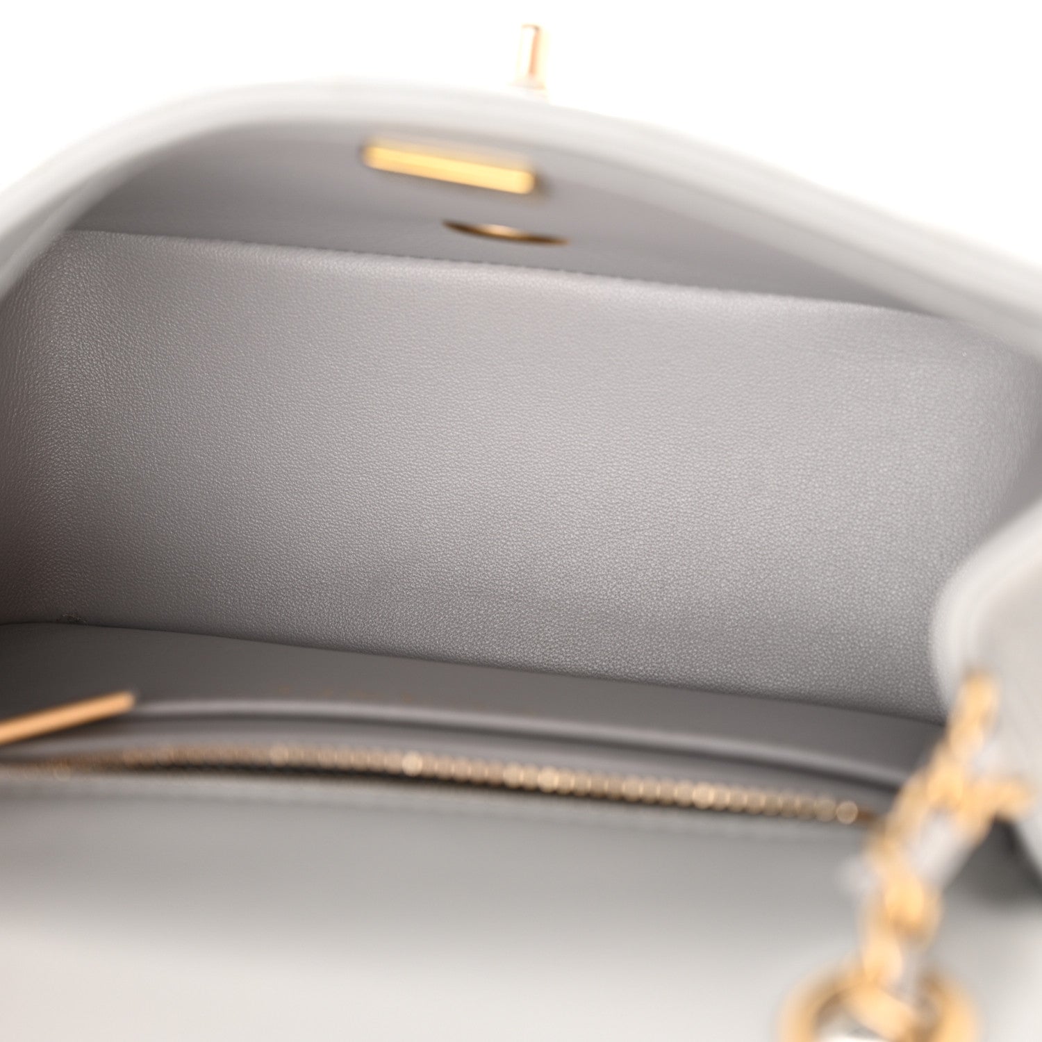 Chanel Lambskin Quilted Mini Pearl Crush Flap Light Grey 5 of 11