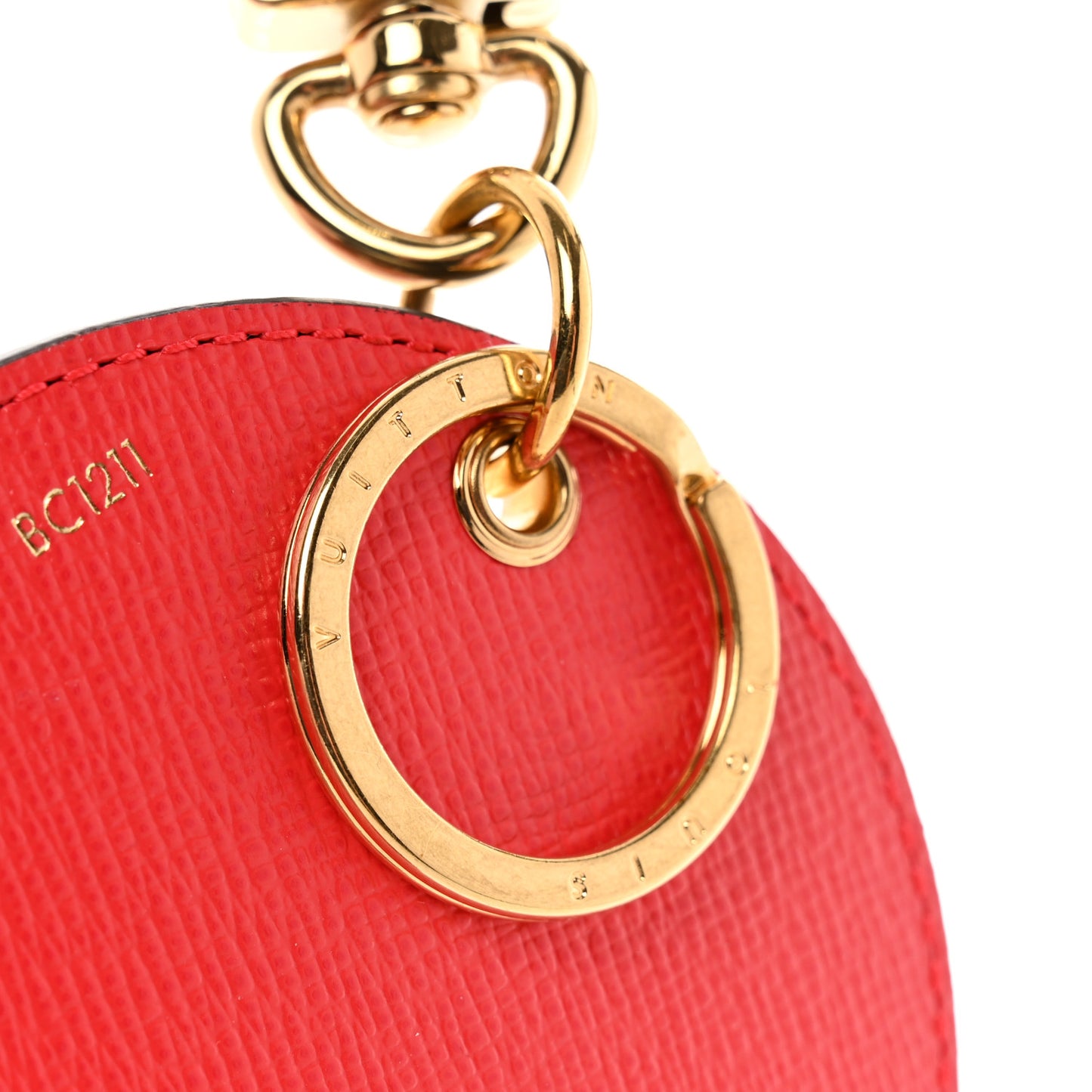 Monogram 2021 Christmas Animation London Bag Charm Key Ring Red