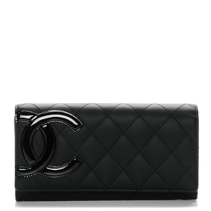 Chanel Calfskin Quilted Cambon Flap Wallet Black 1 of 8