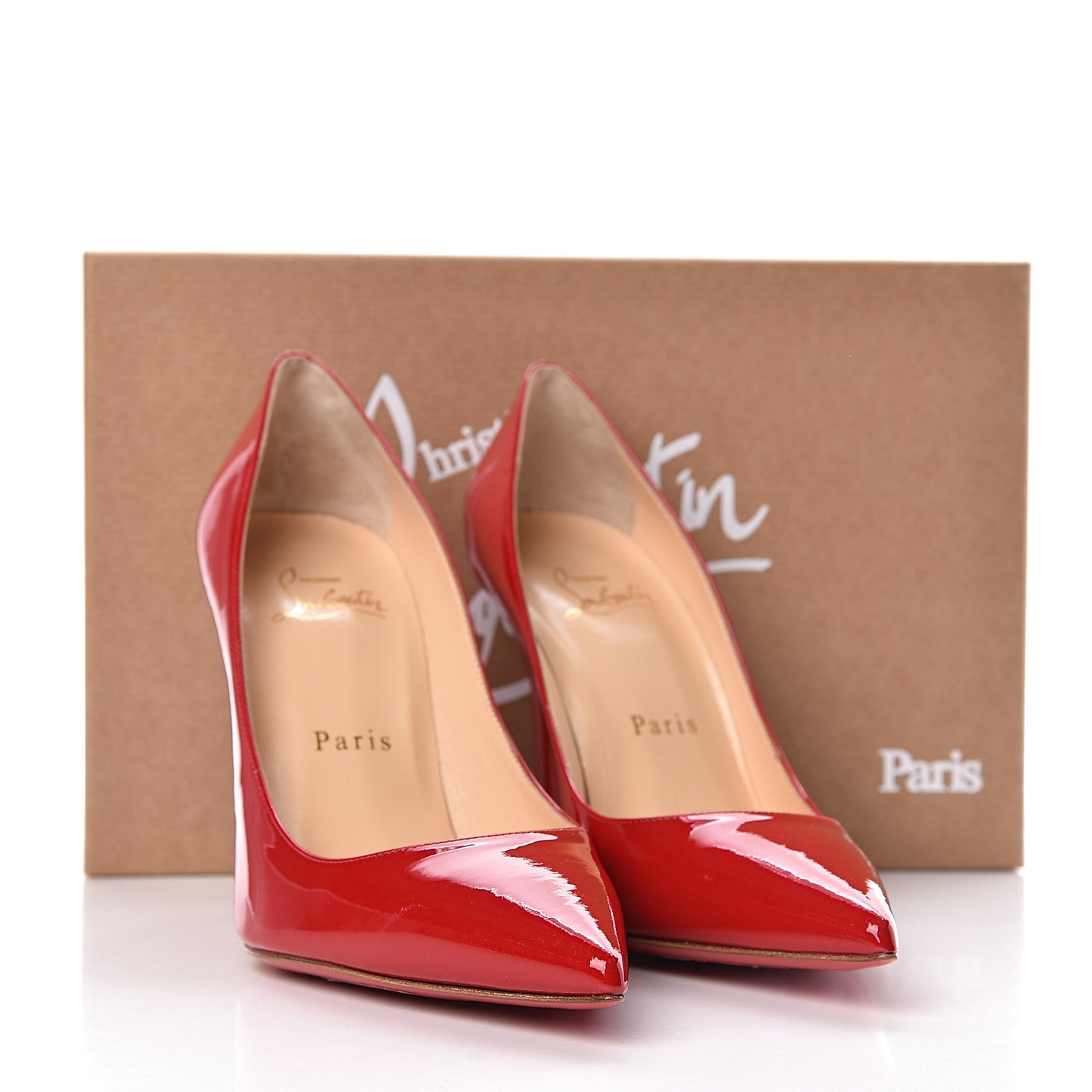 Patent Calfskin Decollete 554 100 Pumps 36.5 Red