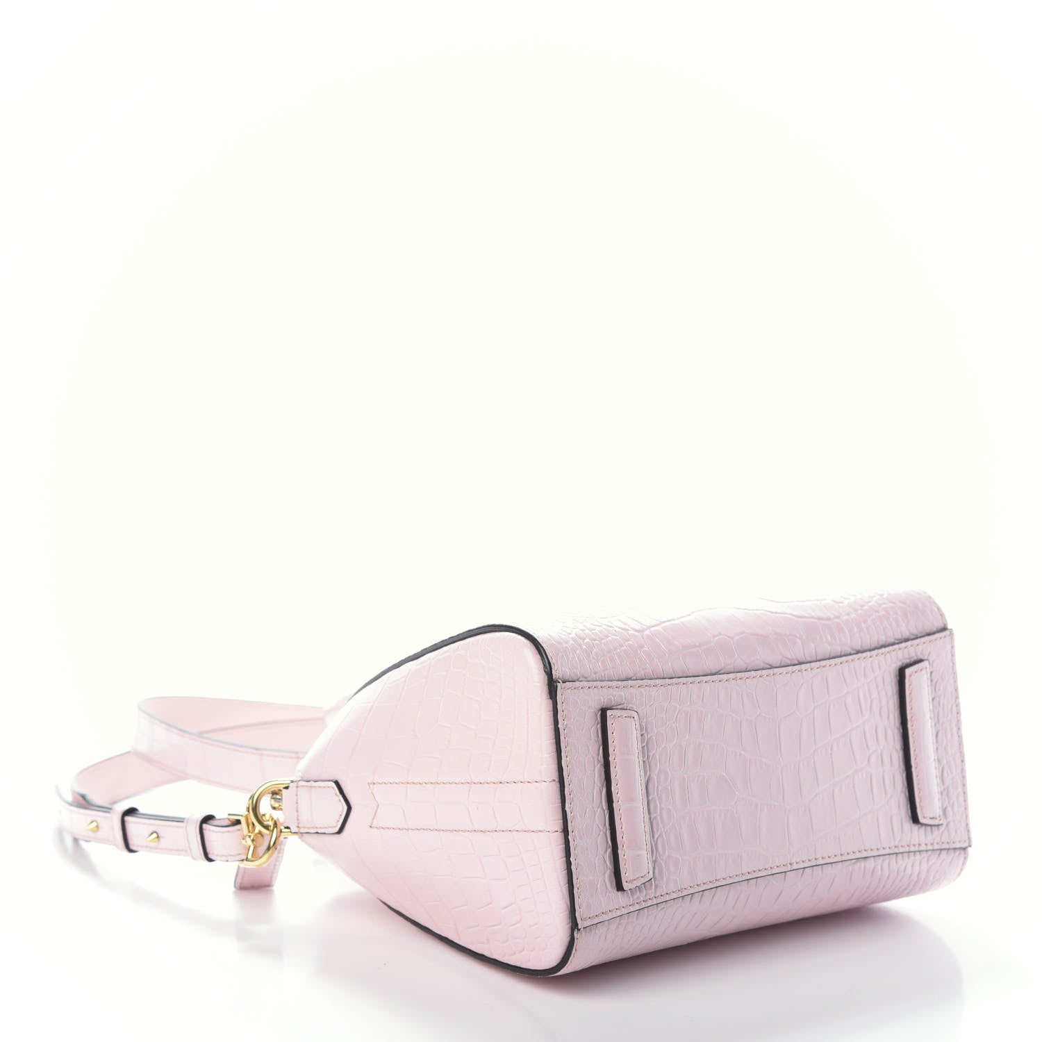 Givenchy Calfskin Crocodile Embossed Mini Antigona Pink 4 of 10