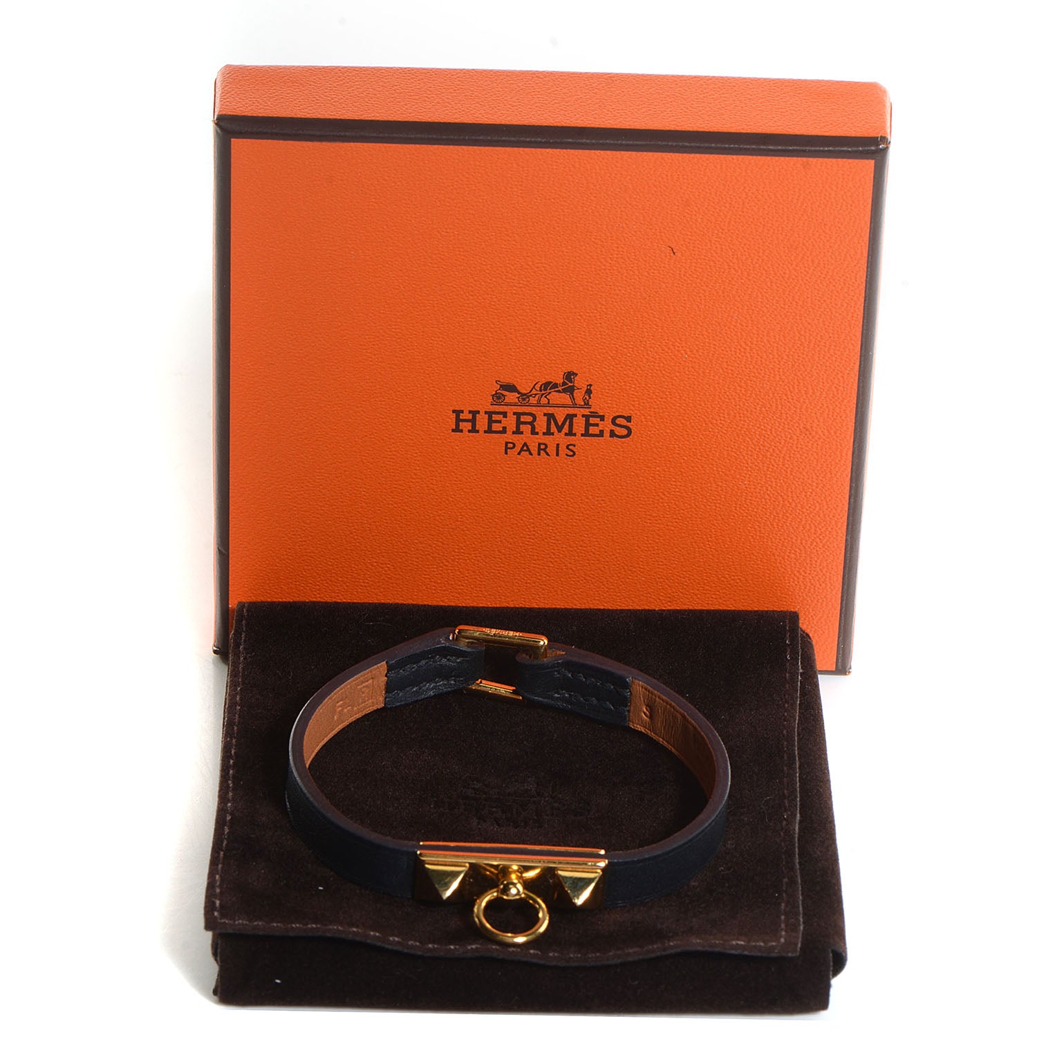 Hermes Chamonix Micro Rivale Bracelet Small Black 9 of 9