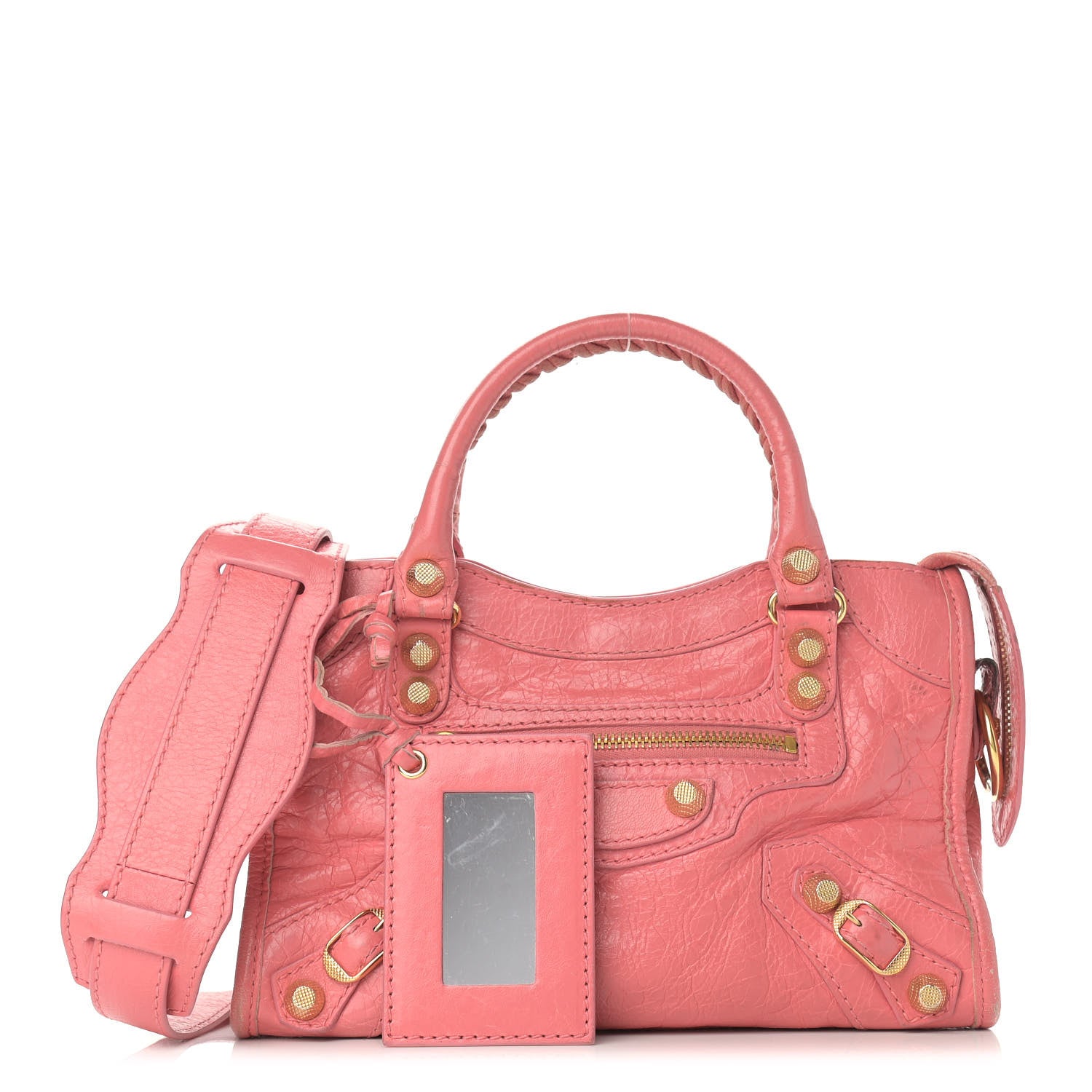 Balenciaga Agneau Giant 12 Gold Hardware Mini City Rose Jaipur 1 of 14