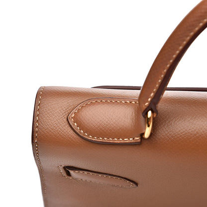Hermes Courchevel Kelly Sellier 32 Gold 21 of 32