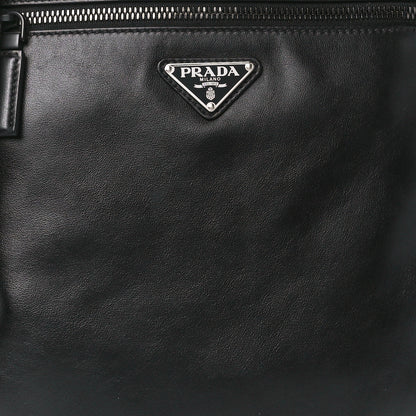 Prada Soft Calf Flat Messenger Bag Black 8 of 11