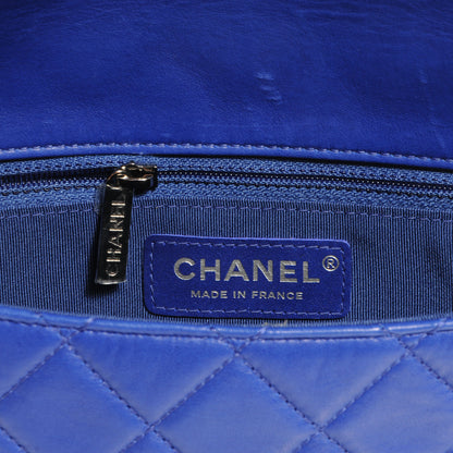 Chanel Quilted Lambskin Small Hula Hoop Flap Dark Blue 6 of 8