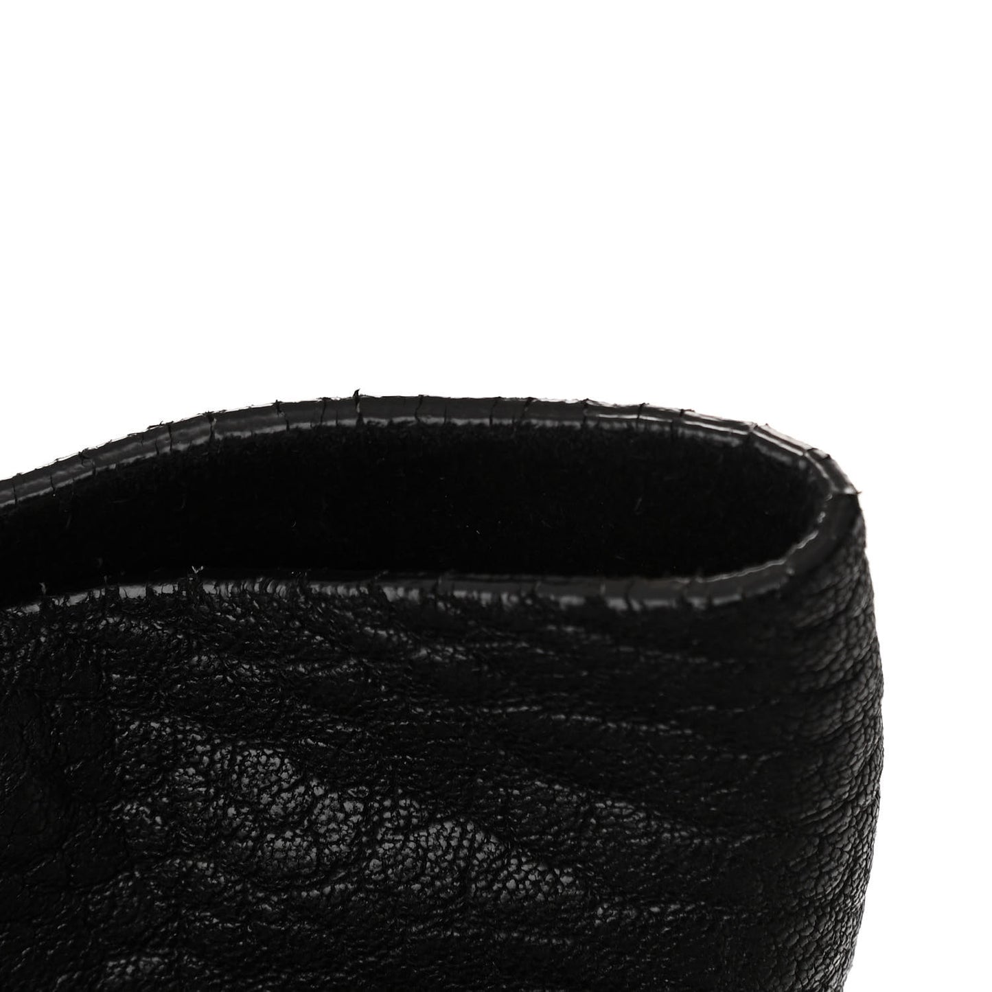 Shrunken Lambskin All Soft Shoulder Bag Black