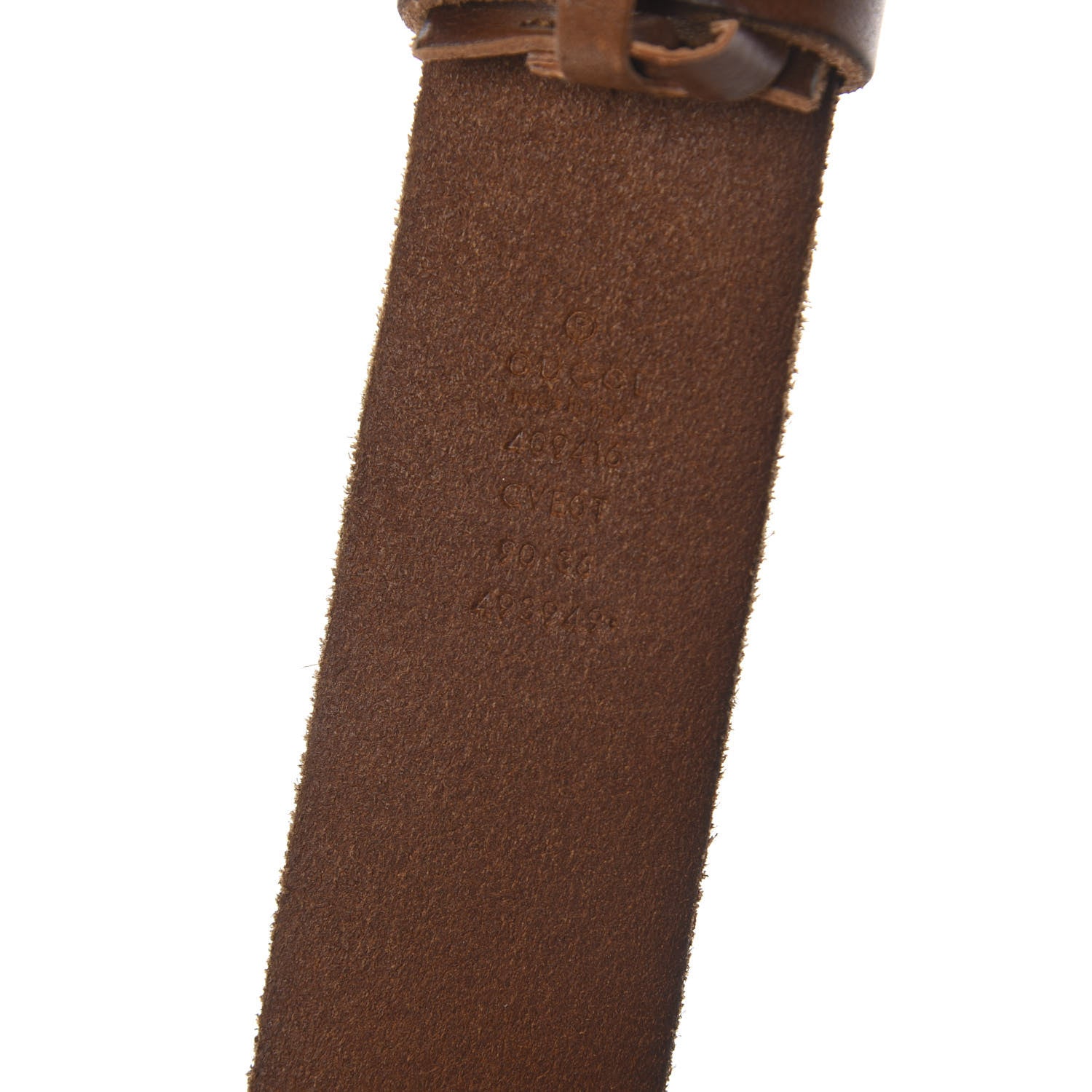 Gucci Faded Calfskin Double G 40mm Belt 90 36 Cuir 5 of 5