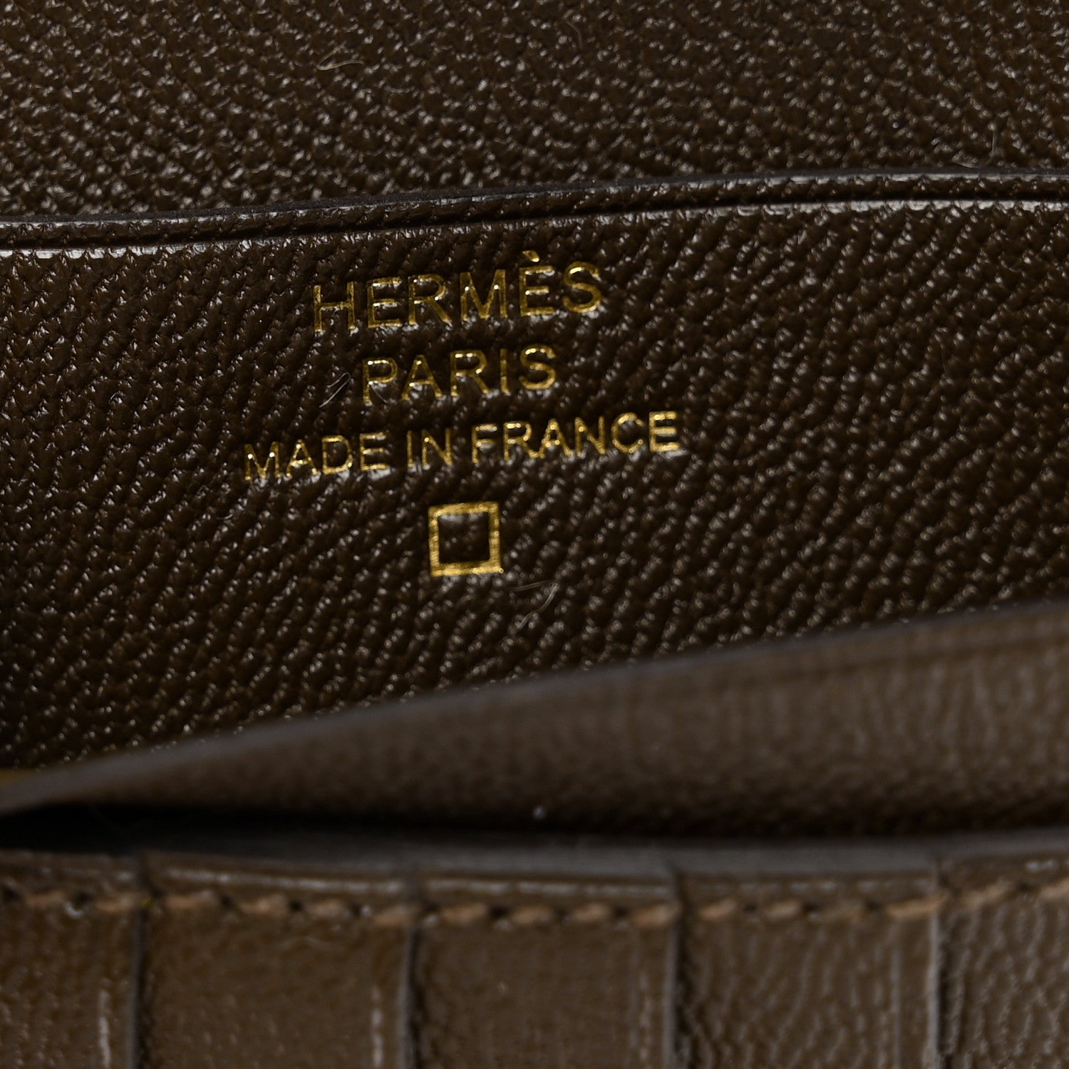 Hermes Shiny Alligator Bearn Compact Wallet Gris Elephant 6 of 7