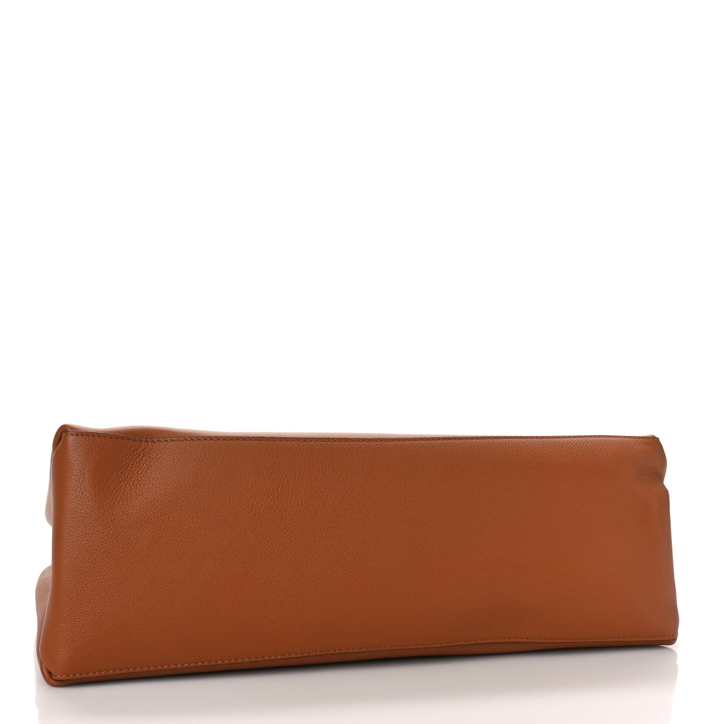 Grained Calfskin Lockme Shopper Chataigne