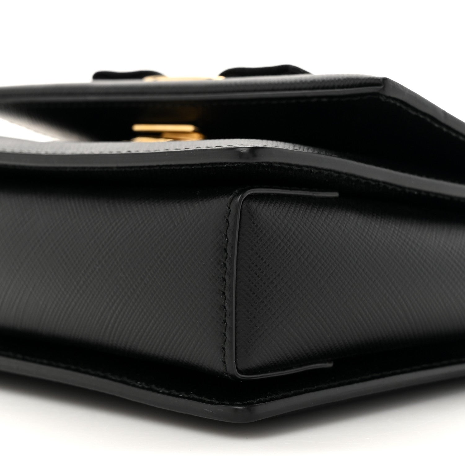 Salvatore Ferragamo Printed Calfskin Mini Ginny Shoulder Bag Black 8 of 9