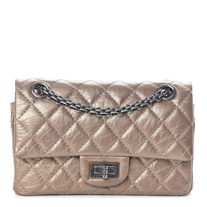 Chanel Metallic Calfskin Quilted 2.55 Reissue 224 Flap Gold 1 of 10