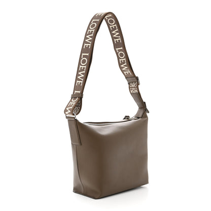 Loewe Supple Smooth Calfskin Jacquard Small Cubi Crossbody Bag Winter Brown 3 of 11