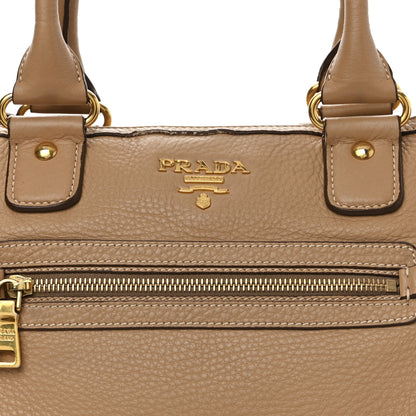 Prada Vitello Daino Shopping Satchel Caramel 8 of 20