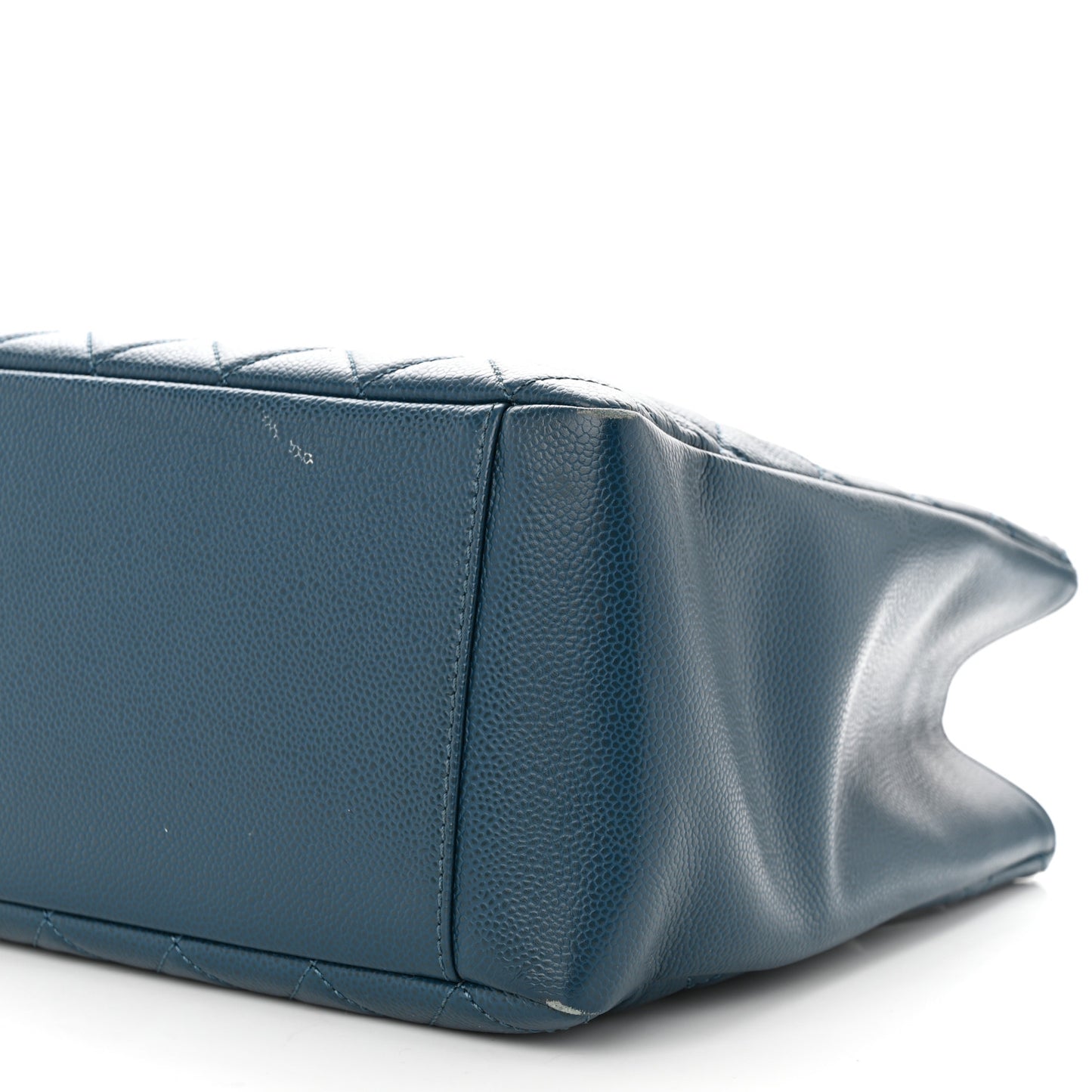 Caviar Quilted Grand Shopping Tote GST Dark Blue