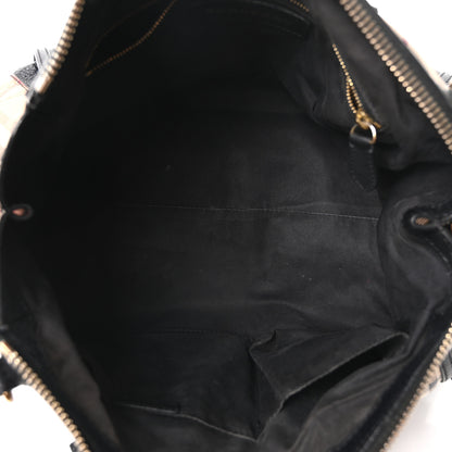 Burberry Haymarket Check Small Gladstone Black 5 of 10