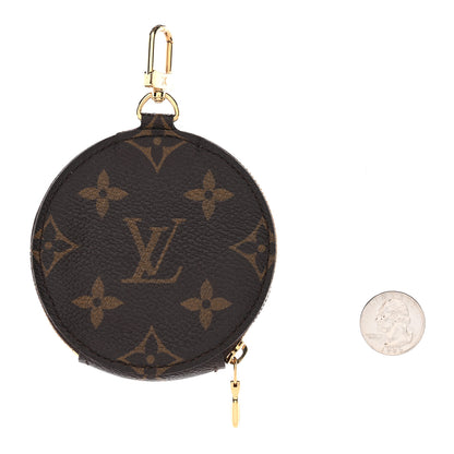 Louis Vuitton Monogram 2021 Christmas Animation Japanese Garden Round Coin Purse Wisteria Pink 2 of 5
