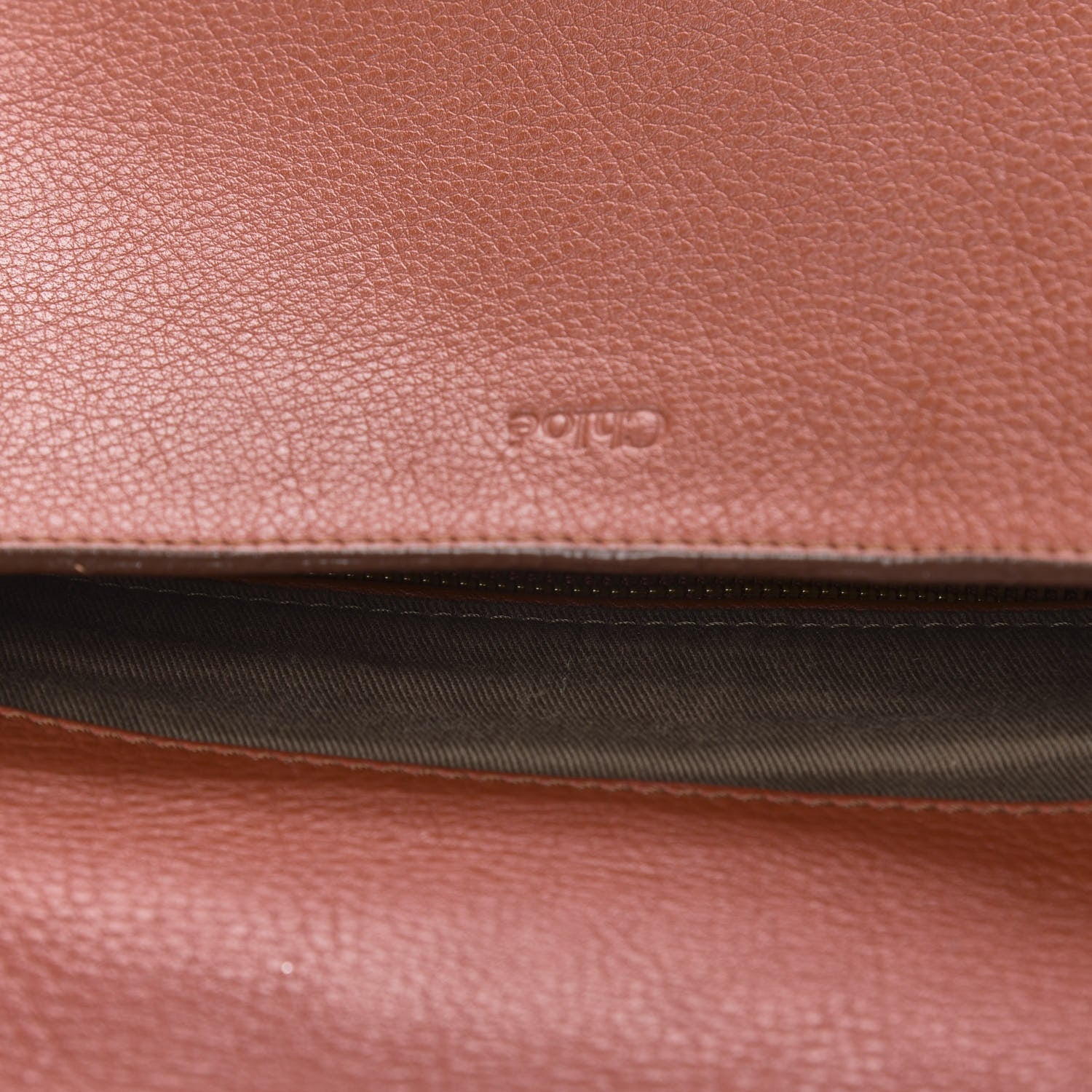 Chloe Calfskin Medium Marcie Round Zip Crossbody Bag Maple Leaf 8 of 17
