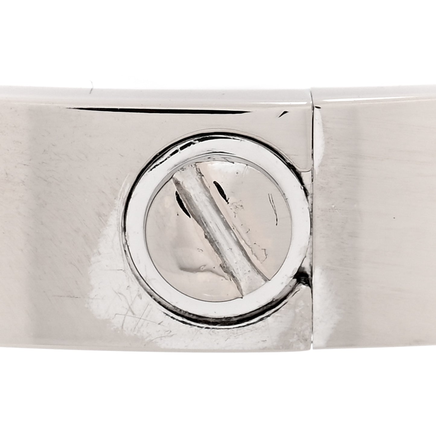 18K White Gold LOVE Bracelet 17