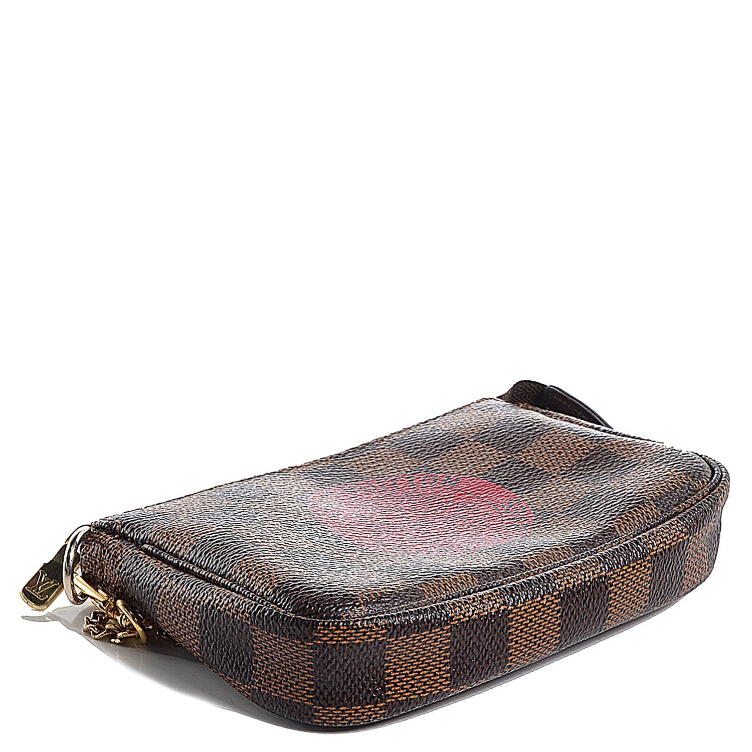 Louis Vuitton Damier Ebene Complice Trunks and Bags Mini Pochette Accessories Red 4 of 7