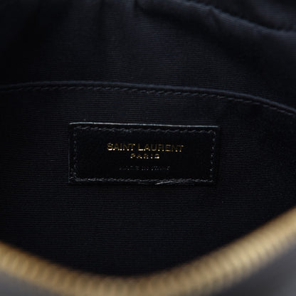 Saint Laurent Calfskin Matelasse Monogram Lou Camera Bag Sea Pebble 8 of 10