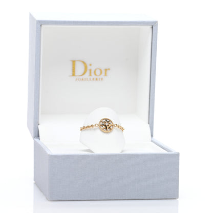Christian Dior 18K Rose Gold Diamond Mother of Pearl Rose Des Vents Ring 52 6 5 of 5